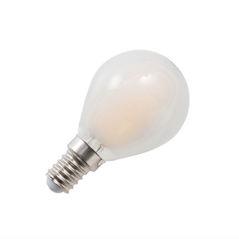 Lampadina LED E14 a Filamento Opale Sfera 7W 4000K Luce Naturale