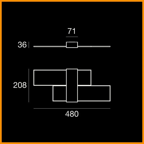 LINEALIGHT-TRIAD-2.0-APPLIQUE_DIM-STILLUCE-STORE-BERGAMO