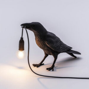 SELETTI-BIRD-LAMP-BLACK-WAITING-TAVOLO-6-STILLUCE-STORE-BERGAMO