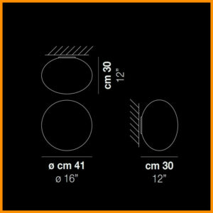 Vistosi Lucciola PL M E27 Parete o Soffitto D. 41 - immagine 3