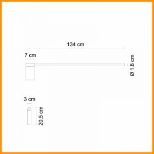 Egoluce Lancia Parete Led Cod. 4570 - immagine 2