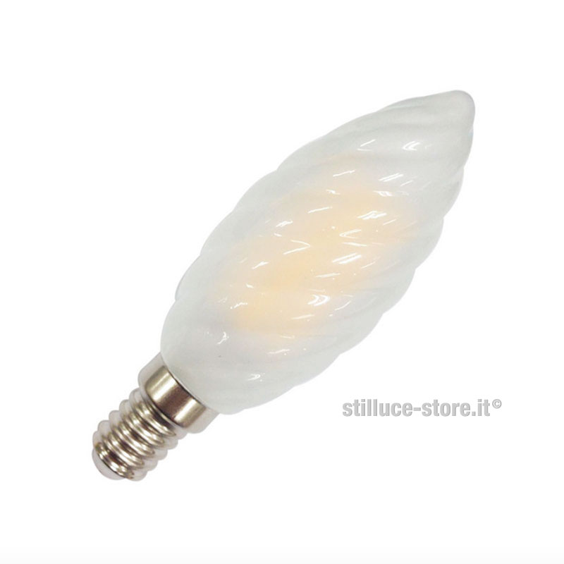 Lampadina LED E14 Tortiglione Smerigliata – Stilluce Store