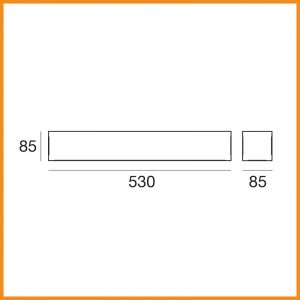 LineaLight Gypsum LED W3 biemissione parete - immagine 4