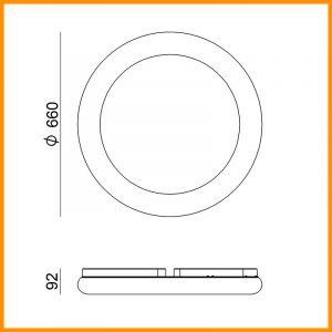 LineaLight Polo S parete o soffitto LED 66 - immagine 5