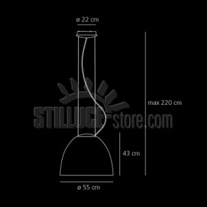 Artemide Nur Sospensione E27 Grigio Alluminio - immagine 3