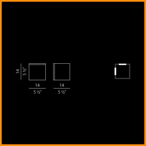 Panzeri Kubik 14 lampada da parete o soffitto LED - immagine 3