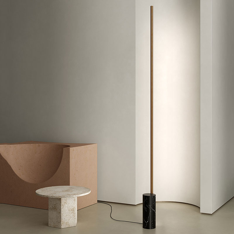 Lampada Da Terra A LED | Luce Moderna E Minimal | Lampada Per Soggiorno O Camera | Design Semplice E Funzionale
